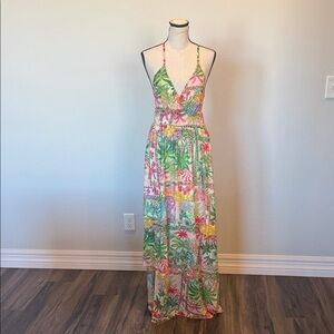 Bluesteel Women’s Floral Tiered Vacation Resort Wear Size Large Dress